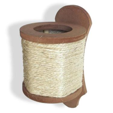 Imagem de Arandela Luminária Lustre Pendente Rústico Madeira Sisal - Eco.Start