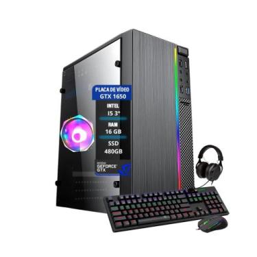 Imagem de Pc Gamer Darius I5 3º Geração Gtx 1650 16Gb Ram Ssd 480Gb - Fonecar In