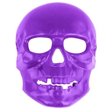 Imagem de Máscara de Caveira Pirata Infantil ou Adulto Fantasia Roxa - Toy Maste