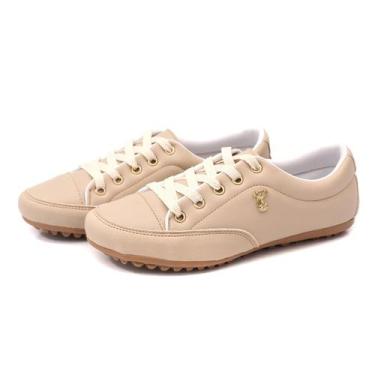 Imagem de Sapatênis Tênis Mocassim Feminino Izabela Araújo - 400 - Bege, 36
