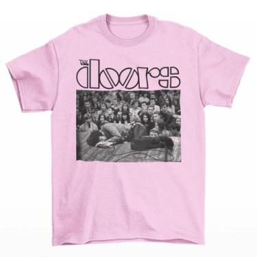 Imagem de Camiseta Premium em Algodão Banda de Rock The Doors Unissex Camisa. - 