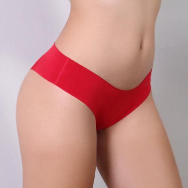 Imagem de Tanga Vermelha com Corte a Laser e sem Costura  - Fitmoda, M, Vermelho
