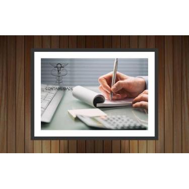 Imagem de Quadro Decorativo Profissão Contabilidade Decoração De Salas Com Moldu
