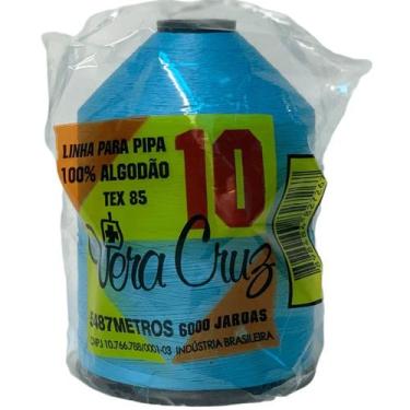 Imagem de Linha Vera Cruz Fio 10 Para Pipa 6000 Jardas, Azul