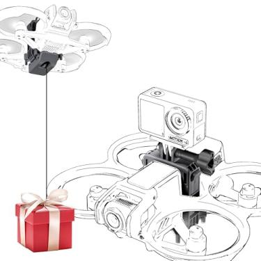 Imagem de FLYDrone Avata 2 Airdrop System Drone Drop Release para DJI Avata 2, adaptador de montagem de tripé 2 em 1 para DJI Osmo Action 5 Pro/Action 4/para GoPro HERO12/para Insta360, Avata 2 acessórios