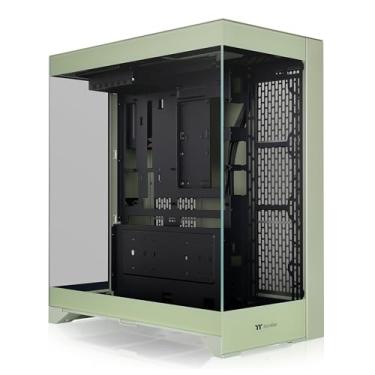 Imagem de CTE E550 TG Matcha Green Mid Tower ATX Case; 3 painéis de vidro temperado; suporte para placa mãe de conector oculto; instalações VGA de três vias; design de câmara dupla; CA-1Z8-00MEWN-00; garantia