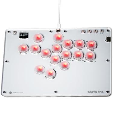 Imagem de Sehawei Arcade Stick 16 teclas com todos os botões com funções turbo e RGB personalizado, controle de arcade Street Fight para PC/Ps3/Ps4/Switch/teclado Steam Game - Suporta Hot Swap e SOCD