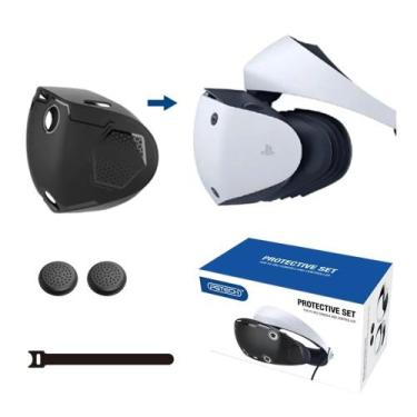 Imagem de Capa Protetora em TPU com Alça + 2 Caps Para PlayStation VR2 PSVR2 Pre