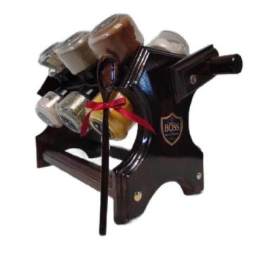 Imagem de Porta temperos / Condimentos manivela e 12 potes e colher  - Boss Arte