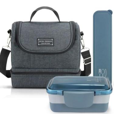 Imagem de Bolsa Térmica Lancheira Necessaire Concept Kit Pote Marmita Lanches 2 