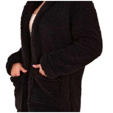 Imagem de Casaco ted longo blusa de frio - RAYS MODAS, Preto, P