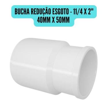 Imagem de Conexões de Esgoto 50mm 2" Branco/Cotovelo/Luva/Tee/Caps/Junção/Luva d