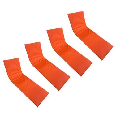 Imagem de Colchonete Almofada Espreguiçadeira De Piscina Liso Laranja Impermeáve