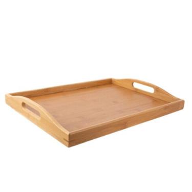 Imagem de Bandeja De Bambu Para Servir Café Da Manhã Churrasco - Gira Comercio I