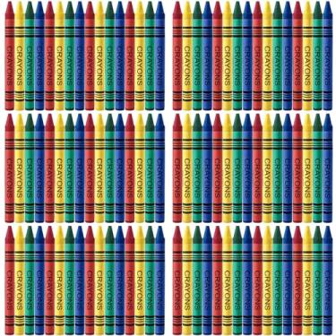 Imagem de COCPOK Pacote com 72 gizes de cera a granel, 4 cores jumbo, 288 gizes de cera no total, pequenos pacotes de giz de cera, lembrancinhas de festa para colorir, restaurantes, aniversário, artesanato,