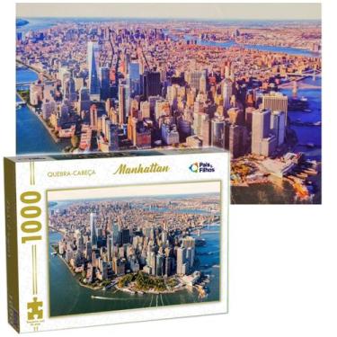 Imagem de Quebra Cabeça New York Manhattan Estados Unidos EUA 1000 Pçs - Pais e 