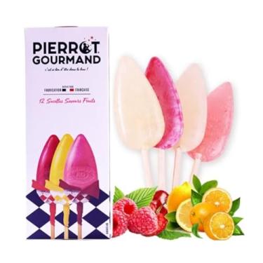 Imagem de Pirulito, doce mas não gorduroso, muitos sabores de frutas, entrada doce, doces, lanches de lazer para crianças, doces duros, pacote de 12 unidades, lanches de lazer, importado da frança, 157g/5.54oz* caixa (Pack de 12)