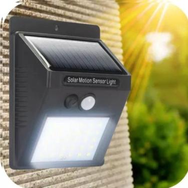 Imagem de Refletor Solar 20 Leds Com Sensor De Luz E Presença - LUMINARIA E CIA