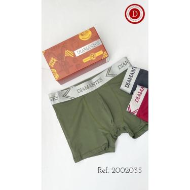 Imagem de Combo 9 Cuecas Boxer em Microfibra Diamantes Lingerie