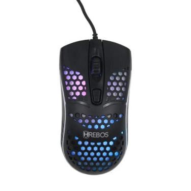 Imagem de Mouse Gamer LED RGB 4 Botões 1200 DPI Hrebos HS-189