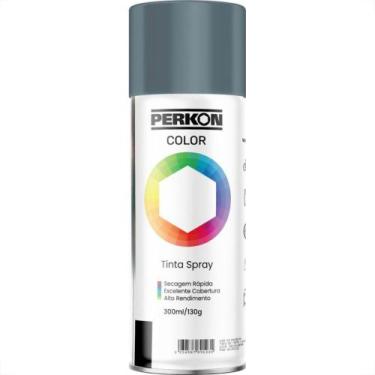 Imagem de Tinta Spray Perkon Alta Temperatura Aluminio 300Ml 7169