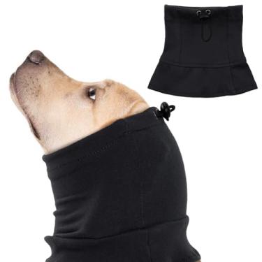 Imagem de QBLEEV Protetores de ouvido para cães, protetores de ouvido com cancelamento de ruído de cães, capas de orelha de cachorro para banho, tempestades, fogos de artifício, envoltório de cabeça para