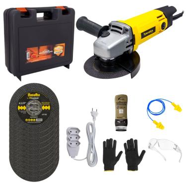 Imagem de Esmerilhadeira Navalha Angular 600w 9.500rpm com 10 Discos de Corte Fino + Kit de Alta Performance - Titanium 