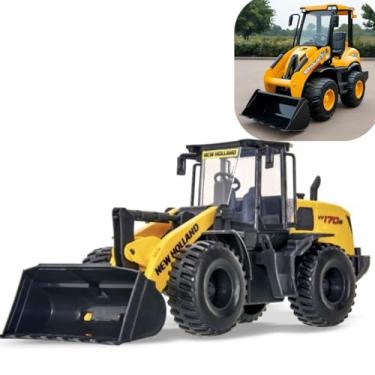 Imagem de New Holland Pá Carregadeira Infantil W170B, Escala 1:26, 29cm, Amarelo e Preto