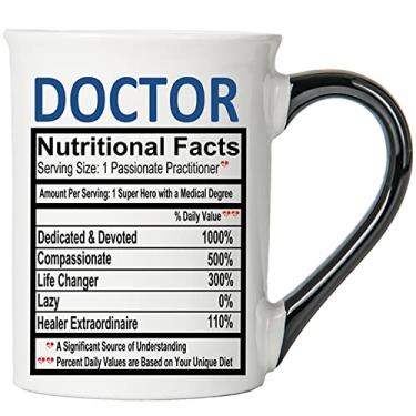 Imagem de Cottage Creek Caneca de médico, caneca de café grande de cerâmica de 473 ml, presentes para médicos