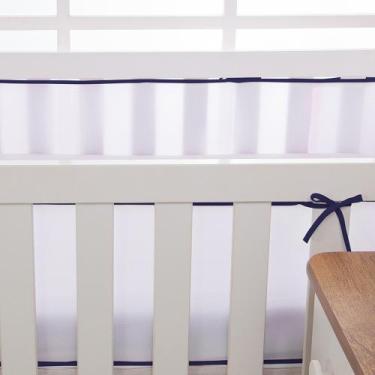 Imagem de Tela Protetora Para Berço Lateral 2 Lados Rede De Proteção Respirável 