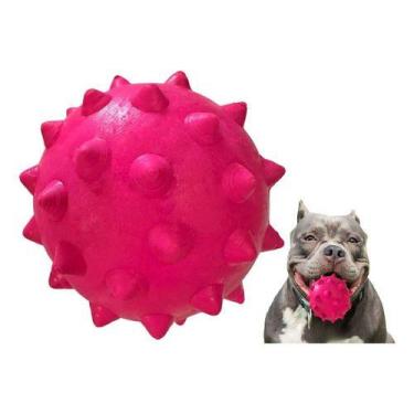 Imagem de Brinquedo Para Cães Cachorros Grandes Bola Bolinha Cravo Grande Maciça