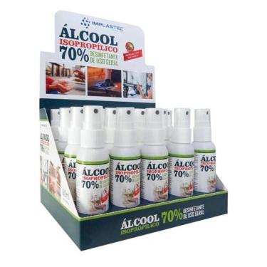 Imagem de Álcool Isopropílico 70% 60ml Pump Implastec - Cx - 20