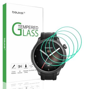 Imagem de beukei (Pacote com 3 projetados para relógio inteligente Amazfit Balance protetor de tela de 46 mm, vidro temperado, sensível ao toque, dureza 9H