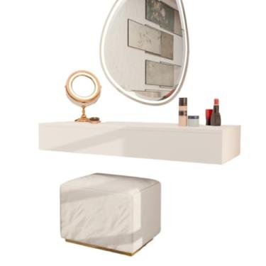 Imagem de Penteadeira Com Gaveta 100CM Console Camarim Com Corrediças Metalicas(Branco)