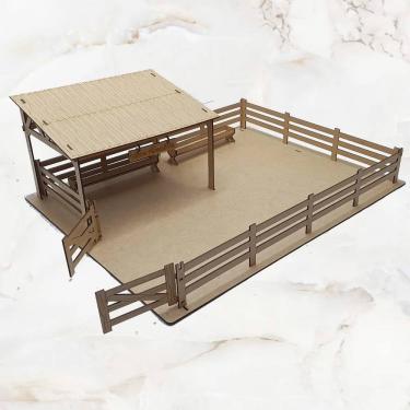 Imagem de Fazendinha Curral Grande Decoração Mdf Cru Corte Laser
