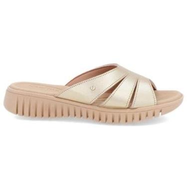 Imagem de Tamanco Fem. Salto Plataforma Couro Usaflex Strass UC210010 Cor:;Tamanho:33-Feminino