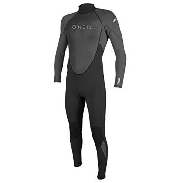 Imagem de Roupa de mergulho masculina O'Neill Reactor-2 3/2 mm com zíper nas costas, preto/grafite, G