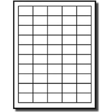 Imagem de UPC EAN Etiquetas de código de barras retangulares de 3,8 cm x 2,5 cm, 50 etiquetas por folha, 100 folhas, acabamento fosco branco