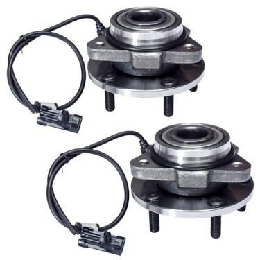Imagem de Conjunto de rolamento e cubo dianteiro TUCAREST 513200 x2 (par) compatível com Chevrolet Blazer 1998-2005 1998 1999 2000 2001 2002 2003 2004 GMC Jimmy (apenas modelos RWD) [5 Lug]