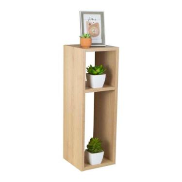Imagem de Mesa de Cabeceira Carvalho Cama Solteiro Quarto Sala 20cm - Mercado da