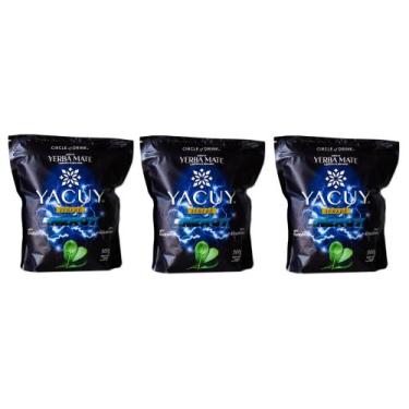 Imagem de Kit 3 Erva Mate Tererê Energy Menta e Guaraná Yacuy 500g