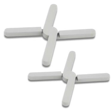 Imagem de Kit 2 Suporte Descanso de Panela em Silicone Dobrável Antiaderente Lev