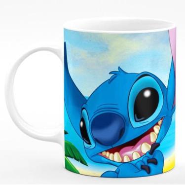 Imagem de Caneca de Porcelana Stitch 325ml Face (Lilo &amp Stitch) - PRMUG