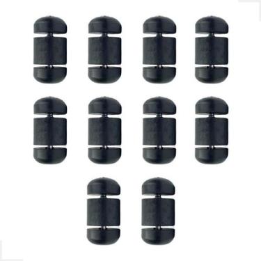 Imagem de Kit 10 Rolete Borracha Roller Guarnição Parafuso Carreta De Reboque/Ba