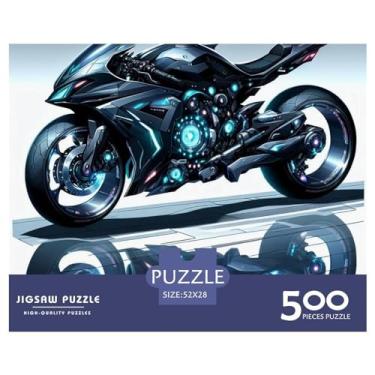 Imagem de Futuro Motocicleta para Adultos Divertido 500 Peças Animado Anime Quebra-cabeça Alívio do Estresse Brinquedo Decoração de Casa Jogo Intelectual Jogo Educativo Premium e Durável 500 peças (52 x 38 cm)