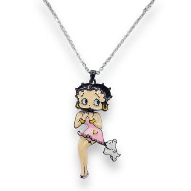 Imagem de Colar Betty Boop Cachorrinho BB0305, Rosa