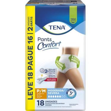 Imagem de Roupa Íntima Tena Pants Confort Tamanho P/M Leve 18 Pague 16 Unidades