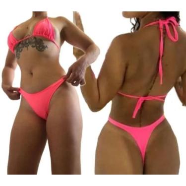 Imagem de Conjunto de biquini sexy verao 2024 - Atamultimarcas0810, Rosa, G