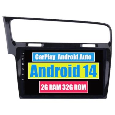 Imagem de RoverOne Central Multimídia para Volkswagen Golf 7 MK7 VII 2013 2014 2015 2016 com CarPlay Android Auto Navegação GPS Bluetooth Radio Estéreo WiFi