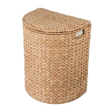 Imagem de Kouboo Cesta de meia lua com forro removível, cesto de roupa de cor natural, tamanho único, marrom - 1030097